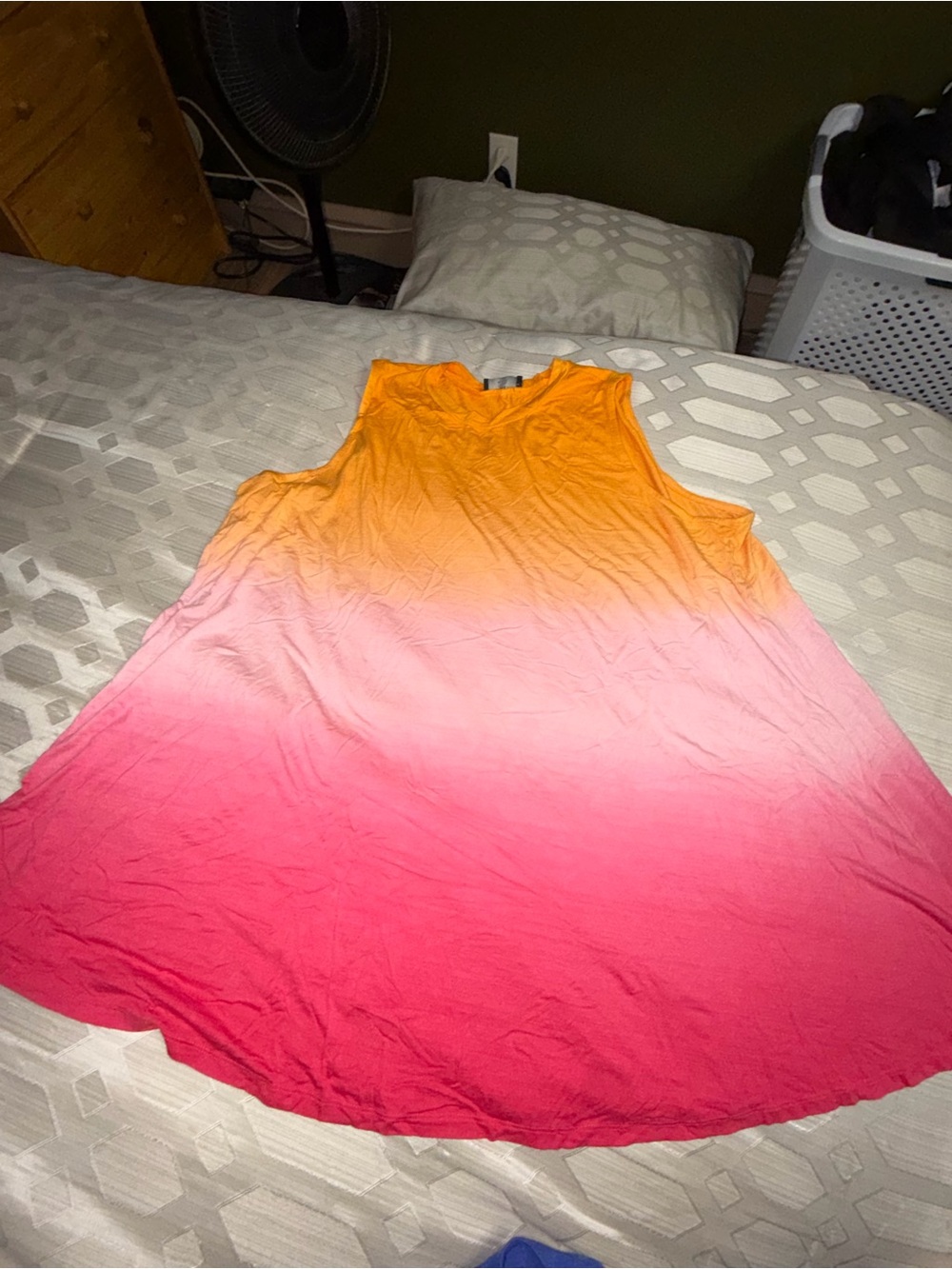 Lane Bryant Orange to Pink Ombre Tank Top